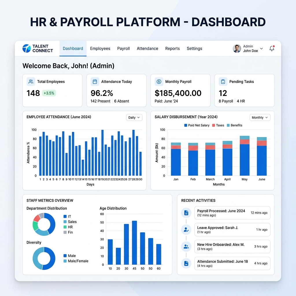 Accounts, HR & Payroll Software