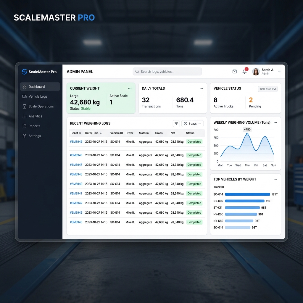 Digital Truck Scale Software
